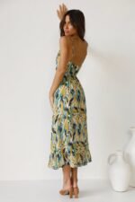 Adela Printed Ruffle Trim Midi Sundress - Image 8