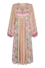 Aditi Splice Print Loose-fit Midi Peasant Dress - Image 9