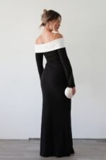 Aeris Off-shoulder Maxi Knit Dress - Image 4