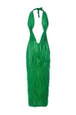 Afra V-neck Chiffon Ruffled Maxi Dress - Image 6