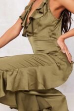 Agnes Ruffle V-neck Jumpsuit - Image 7