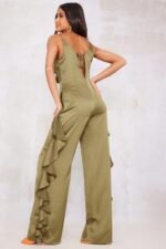 Agnes Ruffle V-neck Jumpsuit - Image 8