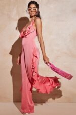 Agnes Ruffle V-neck Jumpsuit - Image 2