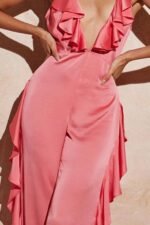 Agnes Ruffle V-neck Jumpsuit - Image 4