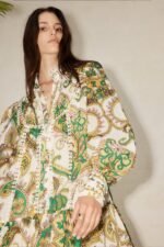 Alani Printed Lace Trim Tiered MIni Shirt Dress - Image 3
