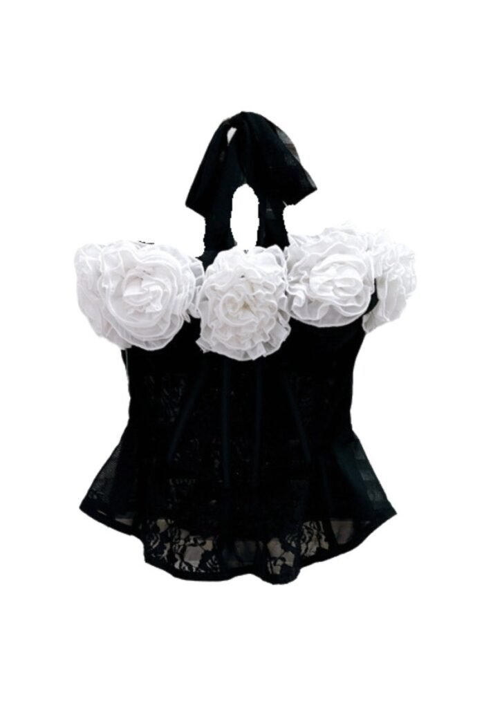 Alice Floral Lace Strap Corset Top - Image 5