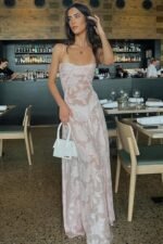 Alison Jacquard A-line Maxi Slip Dress - Image 2