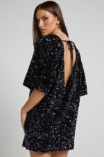 Alma Sequins Backless Mini Dress - Image 8