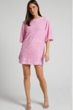 Alma Sequins Backless Mini Dress - Image 4