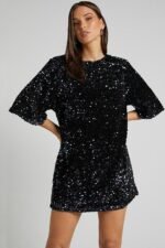 Alma Sequins Backless Mini Dress - Image 7