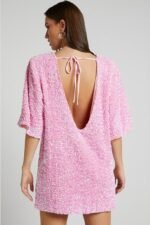 Alma Sequins Backless Mini Dress - Image 5