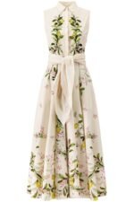 Amity Printed Knotted Midi Shirt Dress - Image 4