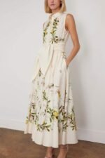 Amity Printed Knotted Midi Shirt Dress - Image 2