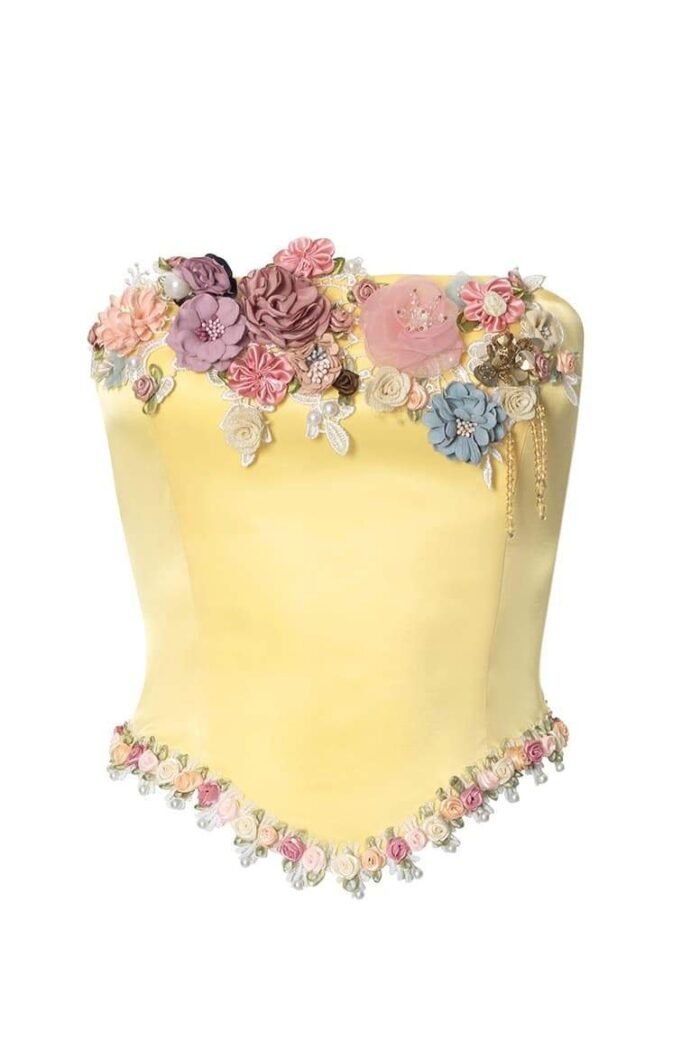 Anita Beaded Florets Bustier - Image 8