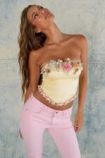 Anita Beaded Florets Bustier - Image 3