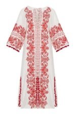 Antonia Embroidered Slip Midi Dress - Image 9