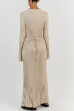 Antonia Rib Flare Maxi Knit Dress - Image 6