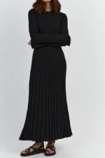 Antonia Rib Flare Maxi Knit Dress - Image 10