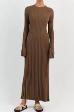 Antonia Rib Flare Maxi Knit Dress - Image 14