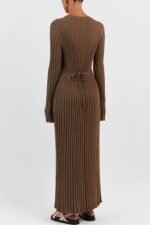 Antonia Rib Flare Maxi Knit Dress - Image 15
