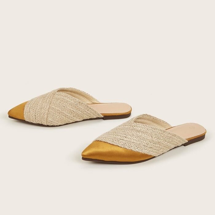 Apphia Woven Satin Slippers - Image 21