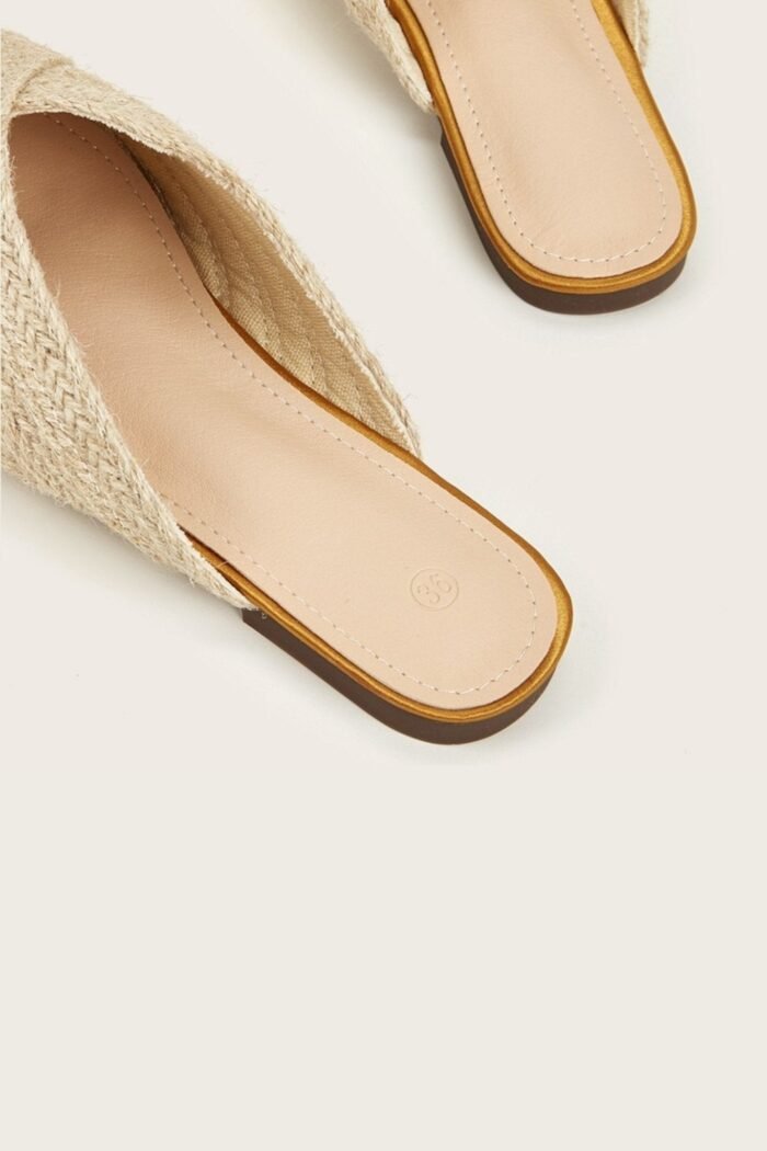Apphia Woven Satin Slippers - Image 9