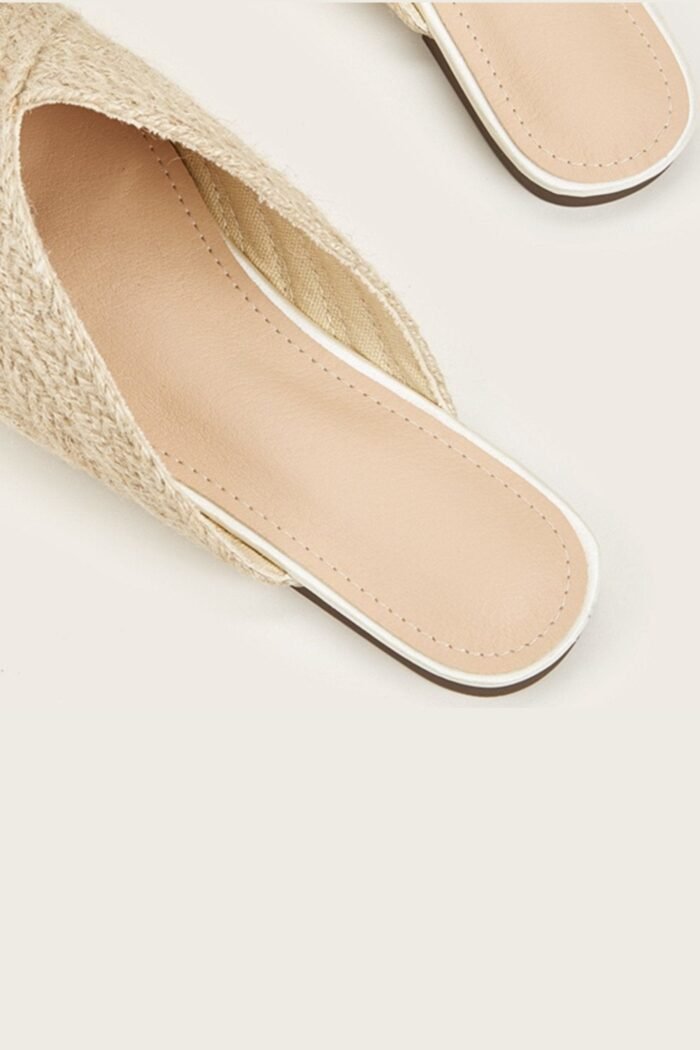 Apphia Woven Satin Slippers - Image 7
