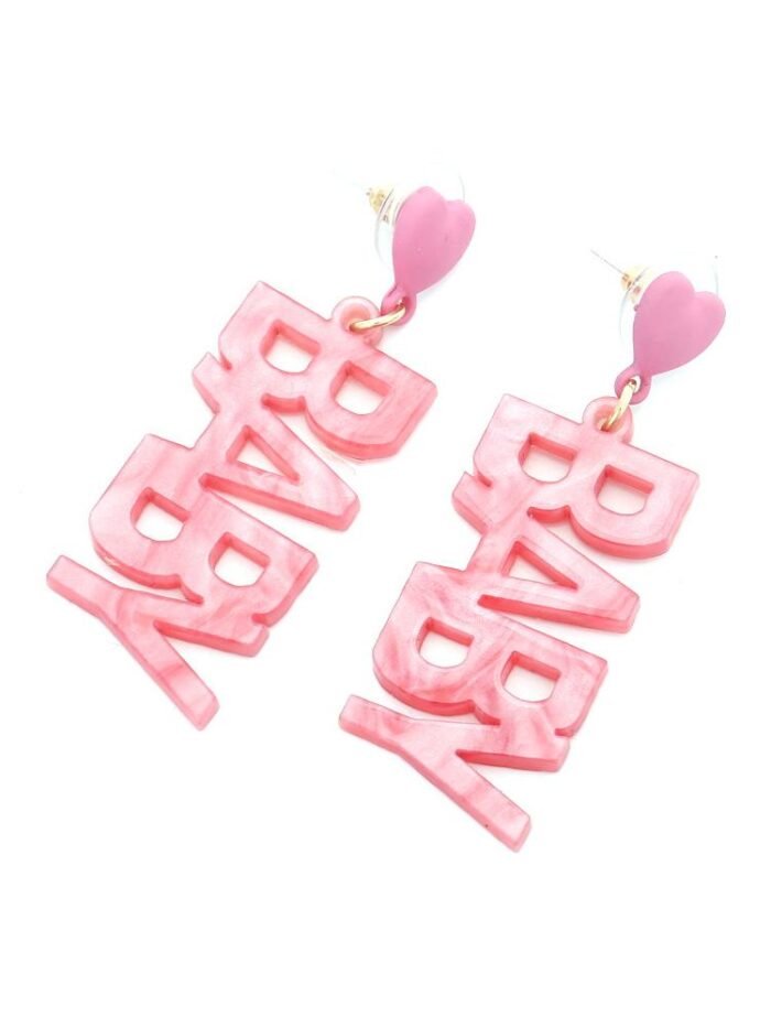 Baby Acrylic Drop Earrings - Image 5