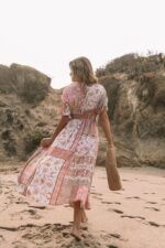 Basia Printed V-neck Cover-up - Image 3