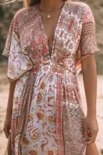 Basia Printed V-neck Cover-up - Image 5