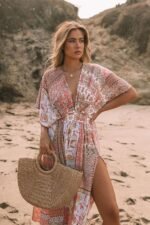 Basia Printed V-neck Cover-up - Image 4