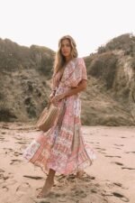 Basia Printed V-neck Cover-up - Image 2
