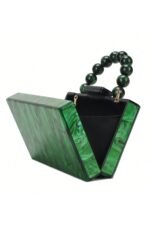 Beaded Chain Marbling Handbag - Image 5