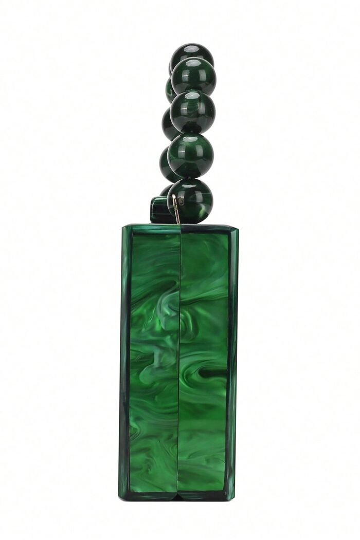 Beaded Chain Marbling Handbag - Image 6