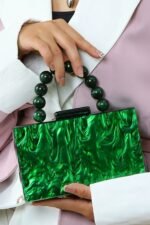 Beaded Chain Marbling Handbag - Image 3