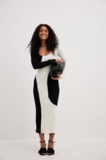 Belen Contrast Knit Midi Dress - Image 3