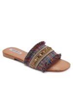 Belinda Metal Decored Flat Sandals - Image 2
