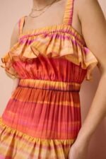 Bertina Printed Tiered Maxi Dress - Image 5