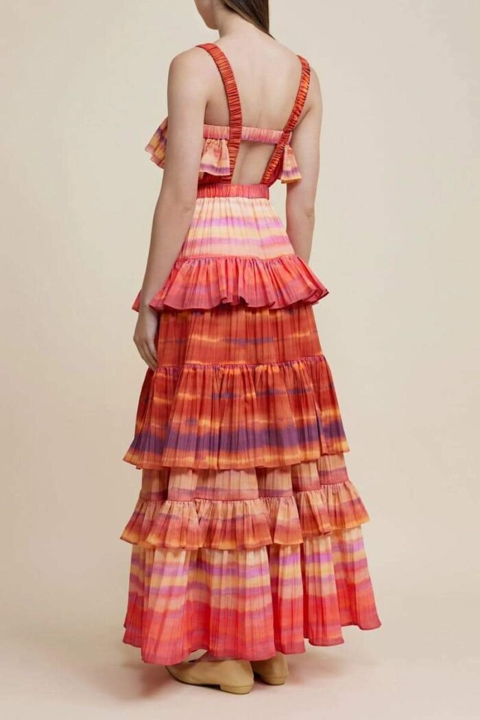 Bertina Printed Tiered Maxi Dress - Image 3