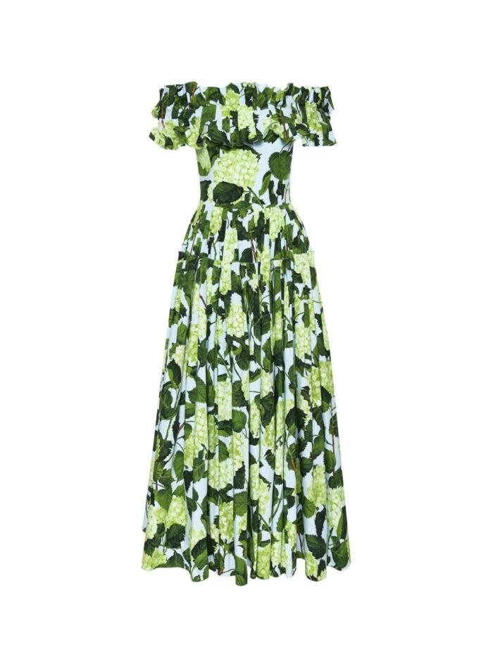 Bess Printed Ruffle Off-shoulder Tiered Maxi Dress - Image 7
