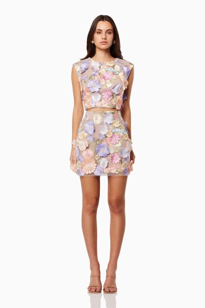 Bianca Floral Embroidered Mini Set - Image 3