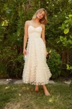 Blanche Butterfly A-line Midi Dress