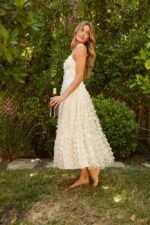 Blanche Butterfly A-line Midi Dress - Image 2