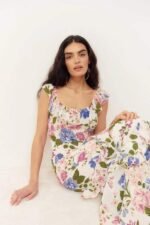 Bonnie Printed Ruffled Maxi Dress - Image 2