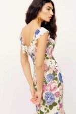 Bonnie Printed Ruffled Maxi Dress - Image 5