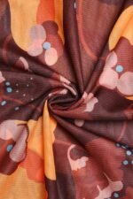 Breeda Printed See-through Maxi Mesh Dress - Image 8
