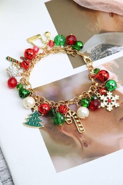 Celeste Snowflake Crystal Pendant Bracelet