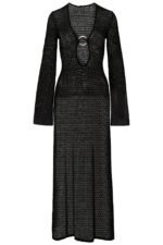 Chaya V-neck Crochet Knit Maxi Dress - Image 14