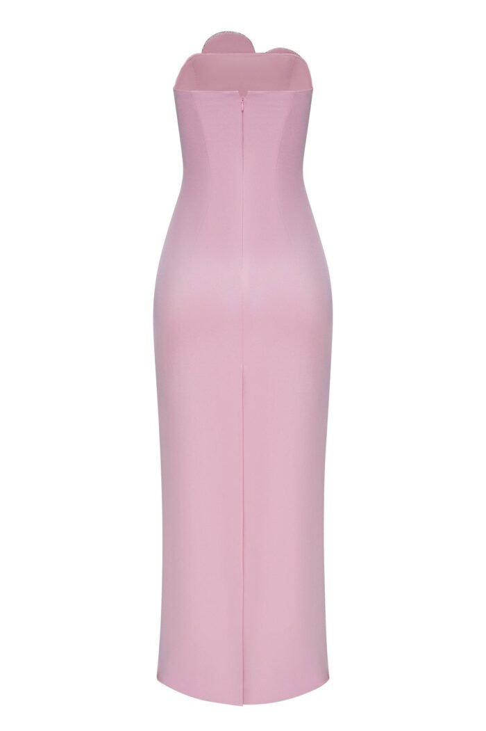 Claire Diamante Heart Strapless Maxi Dress - Image 7