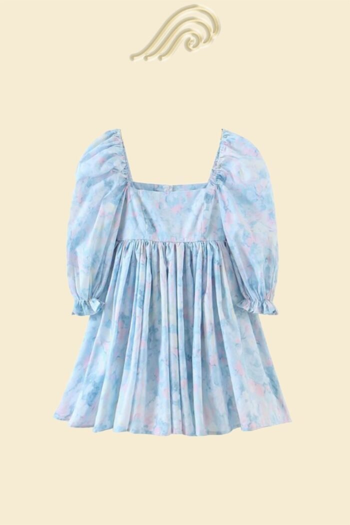 Clara Printed Ruffle Mini Doll Dress - Image 5